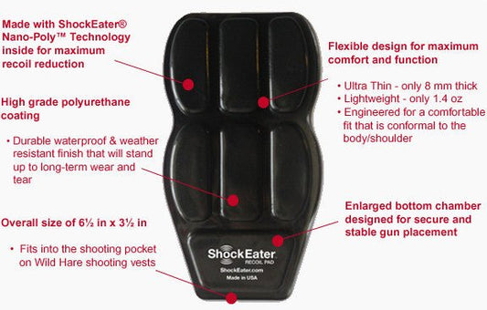 ShockEater Recoil Pad | Shotgun Recoil Reducer for Sporting Clays - Top Shot Supplies