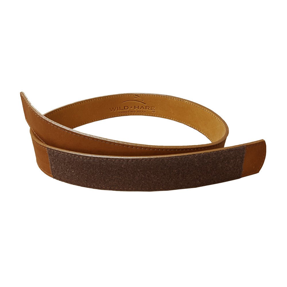 Leather Shooting Belt (Buckle - Less) – Shotgun Shell Belt for Sporting Clays - Top Shot Supplies