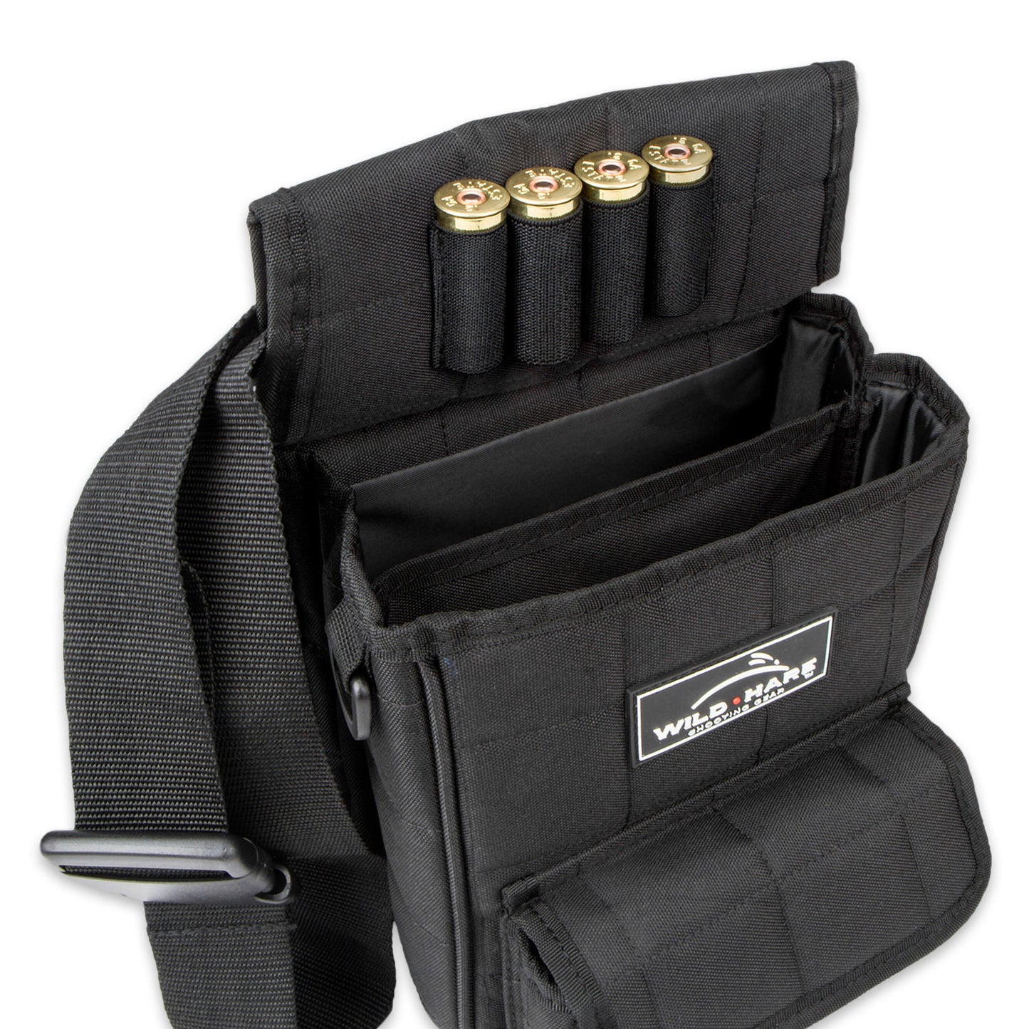 Wild Hare Deluxe Divided Shot Shell Pouch with Pocket | Sporting Clays Shell Pouch - Top Shot Supplies