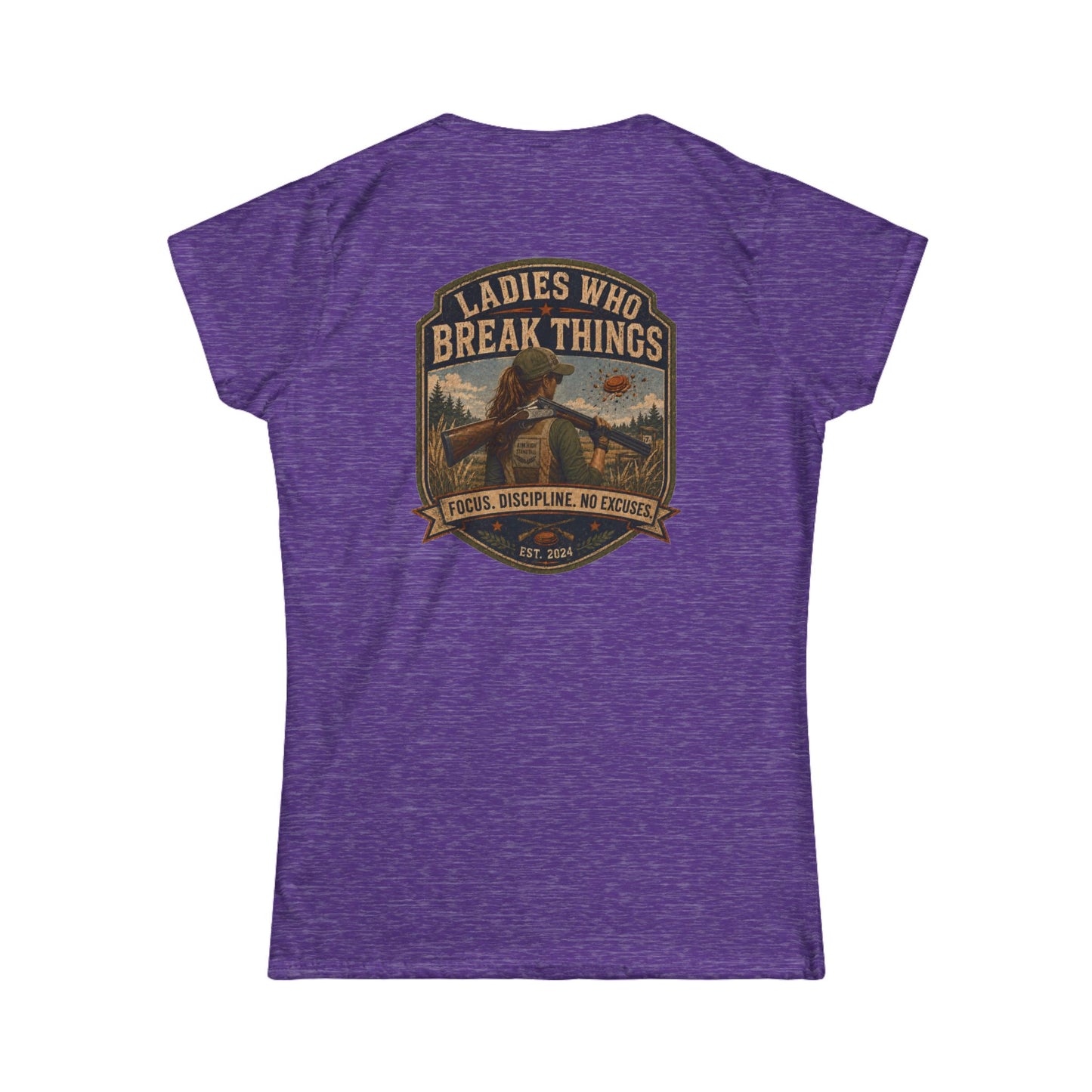 Ladies Who Break Things Tee — Vintage Hunting Bear Women’s T‑Shirt - Top Shot Supplies