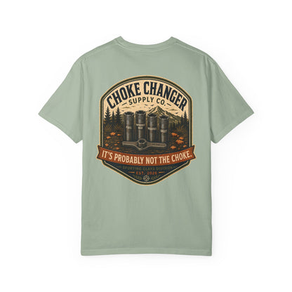 Choke Changer Supply Co. T-Shirt — 'It's Probably Not the Choke' Fishing Graphic Tee