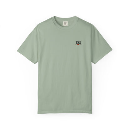 Trap House Social Club trap shooting t-shirt, front view
