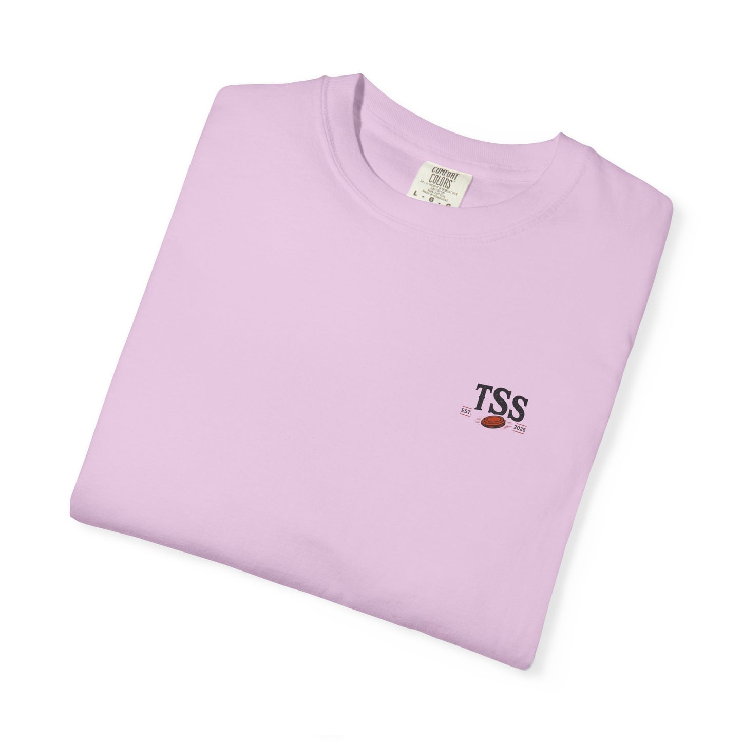 Trap House Social Club trap shooting t-shirt back graphic, five shooters badge design
