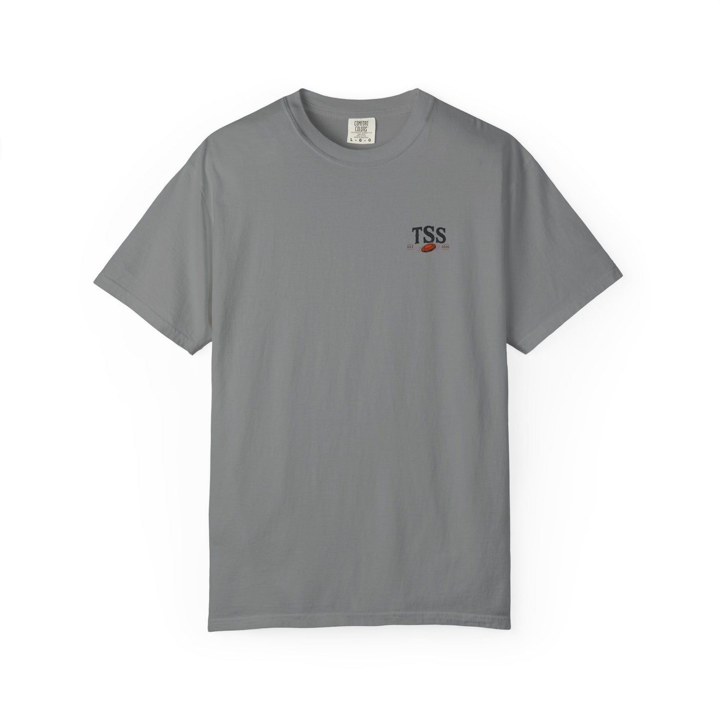Empty Hull Recycling sporting clays t-shirt, front view