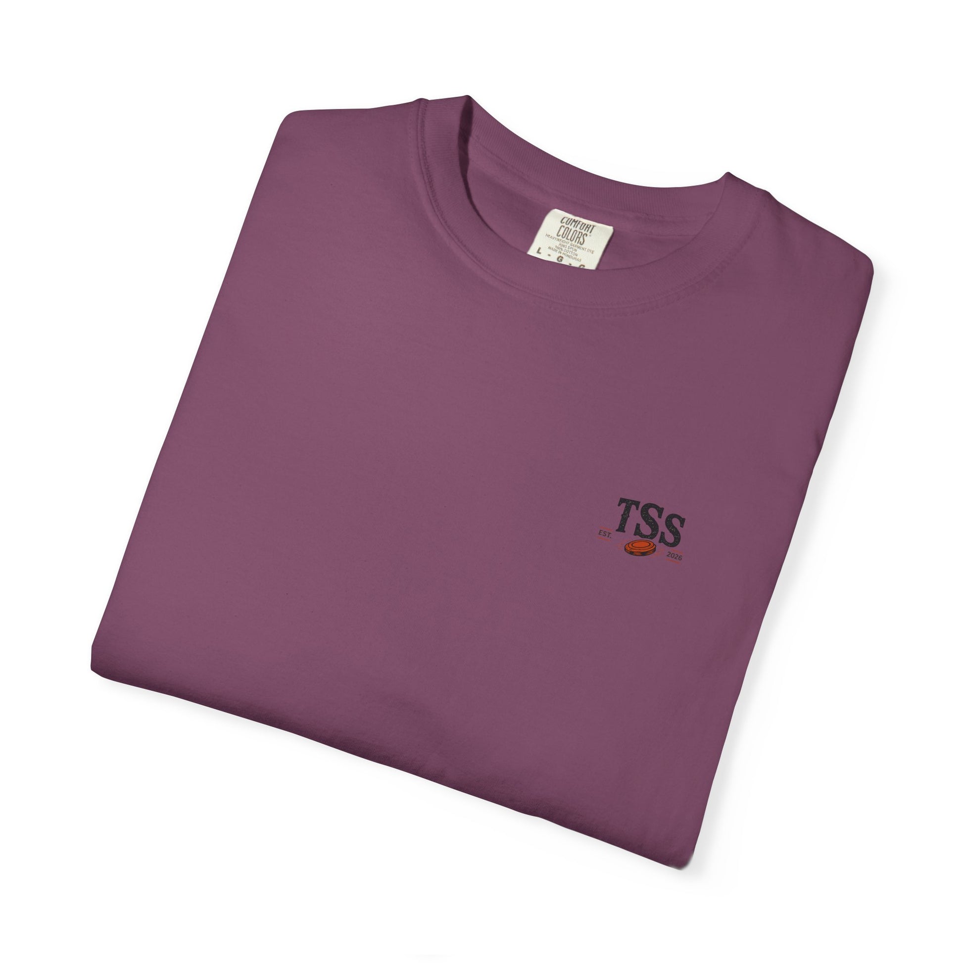 Trap House Social Club trap shooting t-shirt back graphic, five shooters badge design