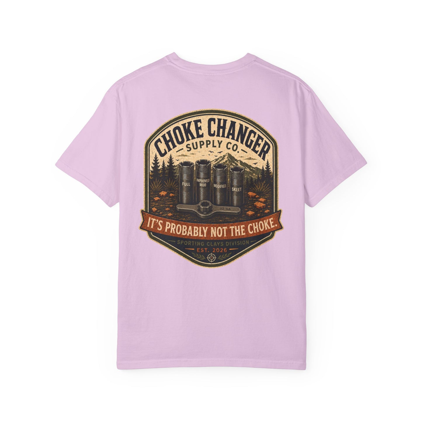 Choke Changer Supply Co. T-Shirt — 'It's Probably Not the Choke' Fishing Graphic Tee