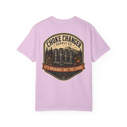 Choke Changer Supply Co. T-Shirt — 'It's Probably Not the Choke' Fishing Graphic Tee