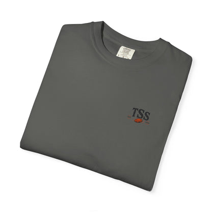 Empty Hull Recycling sporting clays t-shirt, front view