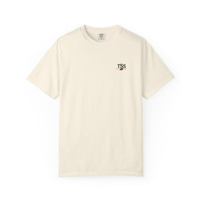Trap House Social Club trap shooting t-shirt, front view