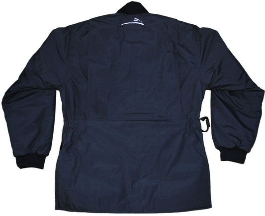 Wild Hare Cold Weather Shooting Coat – Black w/ Black Leather - Top Shot Supplies