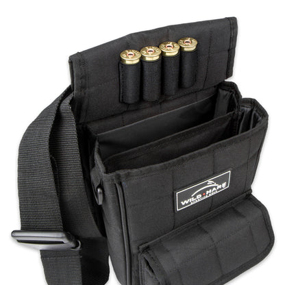 Wild Hare Deluxe Divided Shot Shell Pouch with Pocket | Sporting Clays Shell Pouch - Top Shot Supplies
