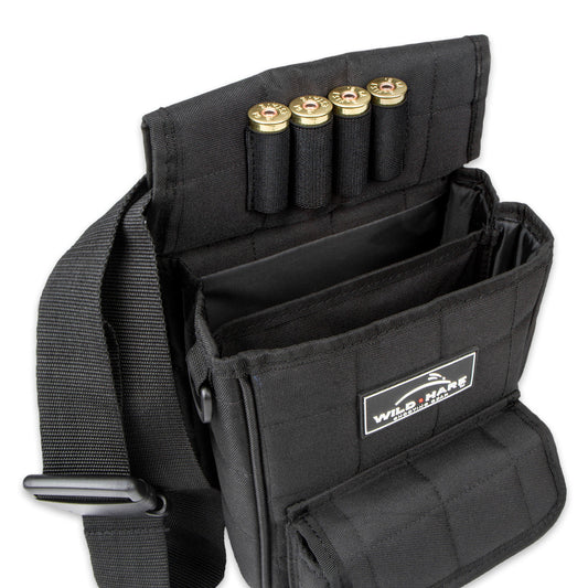Wild Hare Deluxe Divided Shot Shell Pouch with Pocket | Sporting Clays Shell Pouch - Top Shot Supplies