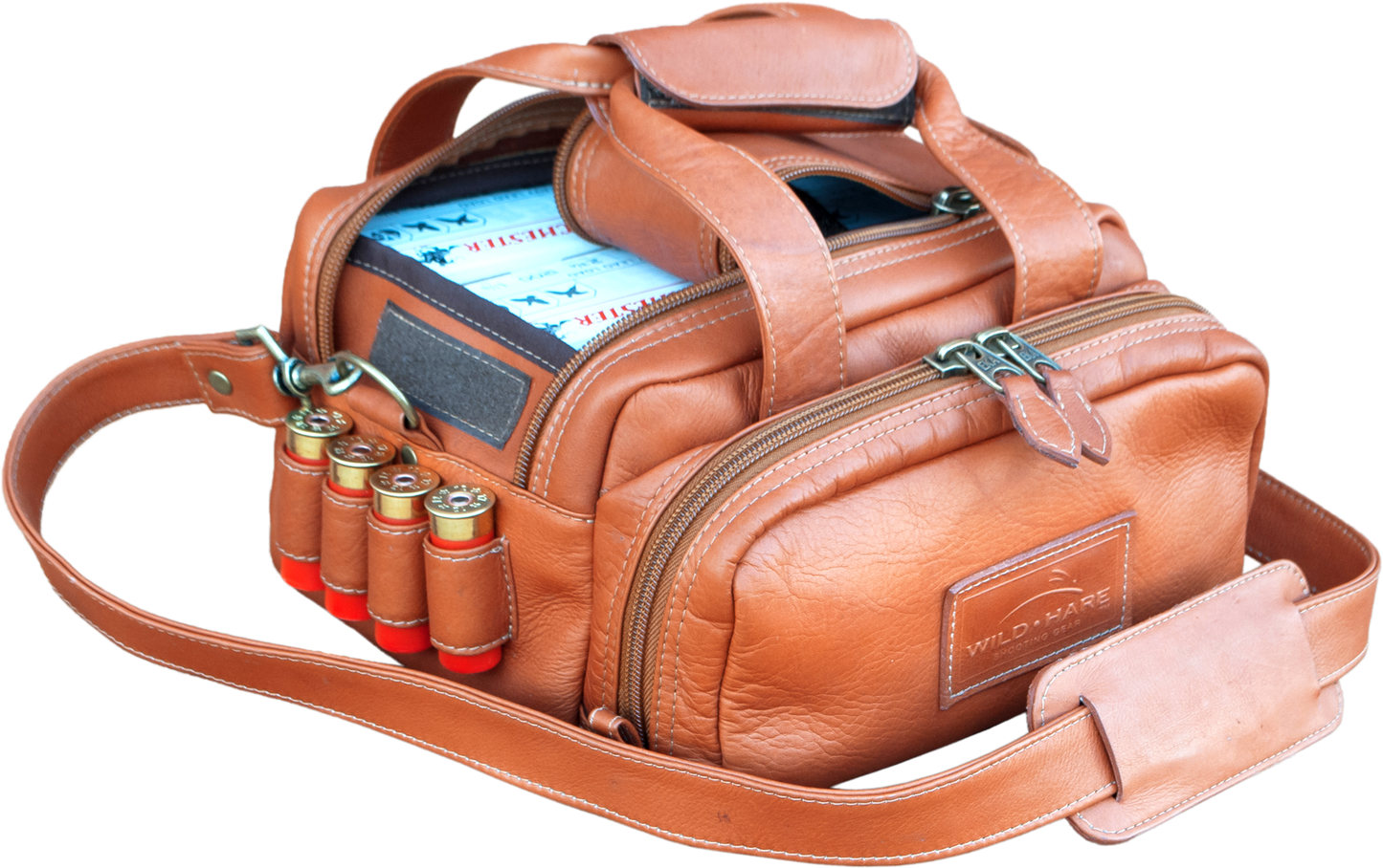 Leather 6 Box Shell Carrier - Premium Shotgun Ammo Carrier for Sporting Clays and Range Use - Top Shot Supplies