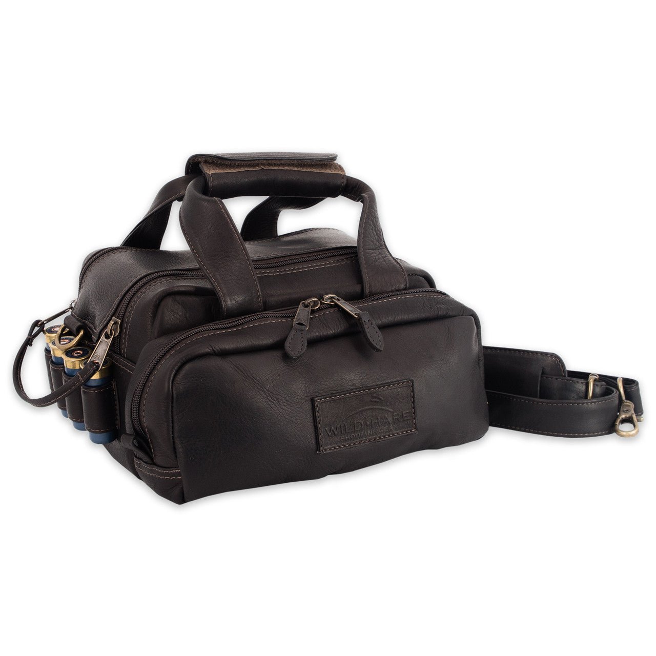Leather 6 Box Shell Carrier - Premium Shotgun Ammo Carrier for Sporting Clays and Range Use - Top Shot Supplies