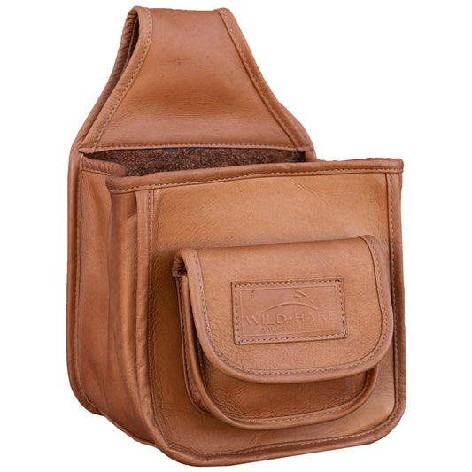 Leather Divided Shell Pouch – Shotgun Shooting Pouch for Sporting Clays