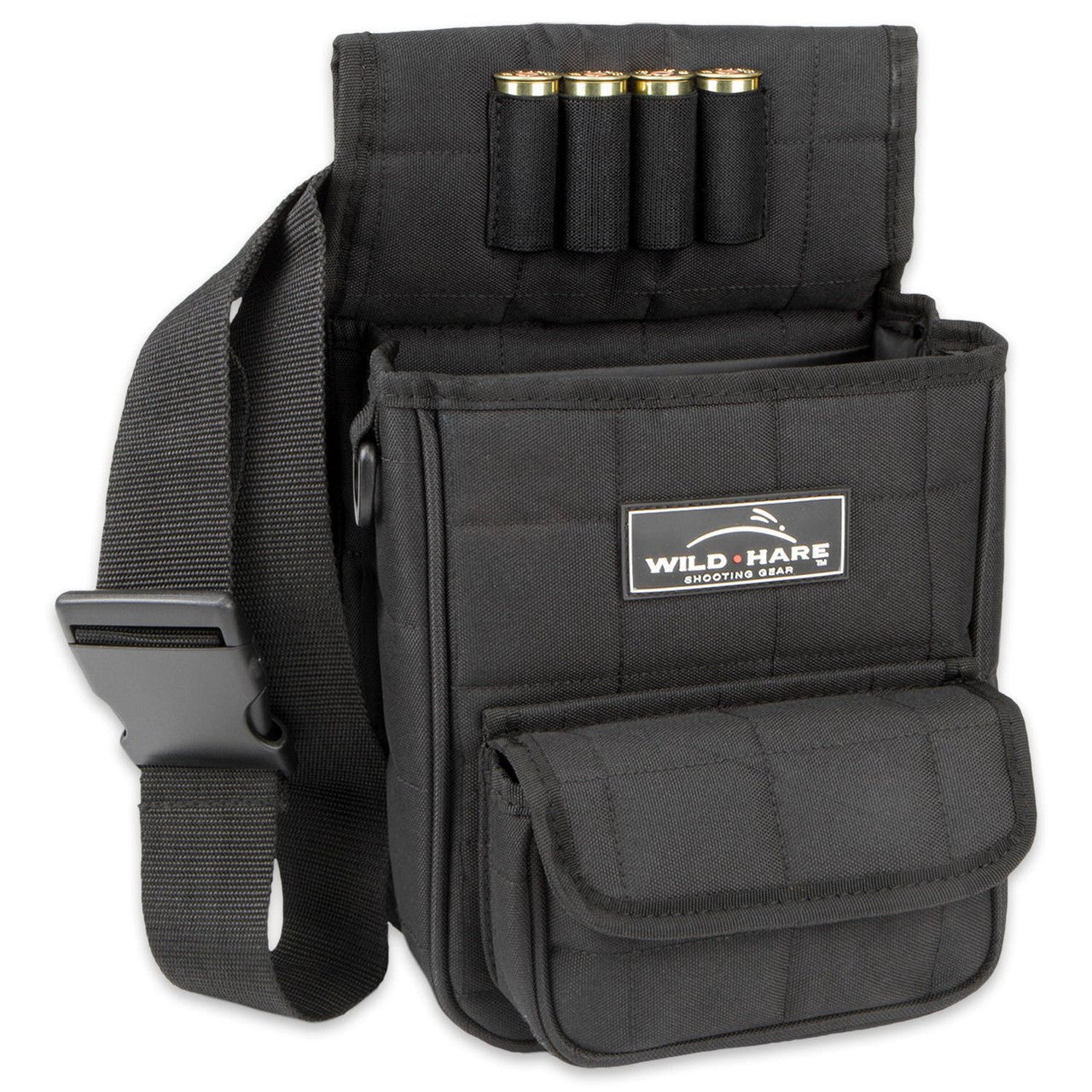 Wild Hare Deluxe Divided Shot Shell Pouch with Pocket | Sporting Clays Shell Pouch - Top Shot Supplies